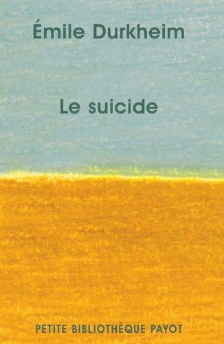 Le suicide : étude de sociologie