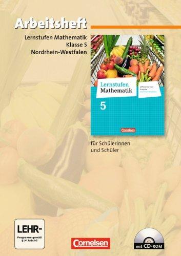 Lernstufen Mathematik - Differenzierende Ausgabe Nordrhein-Westfalen - Neubearbeitung: 5. Schuljahr - Arbeitsheft mit eingelegten Lösungen und CD-ROM