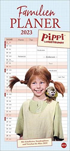 Pippi Langstrumpf Familienplaner 2023