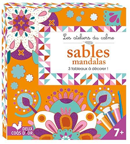 Sables : mandalas : 3 tableaux à décorer !