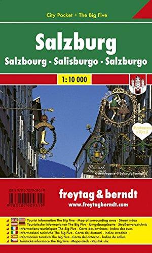 Freytag Berndt Stadtpläne, Salzburg, City Pocket + The Big Five, wasserfest - Maßstab 1:10.000