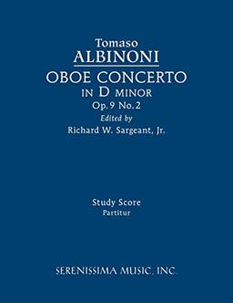 Oboe Concerto in D minor, Op.9 No.2: Study score