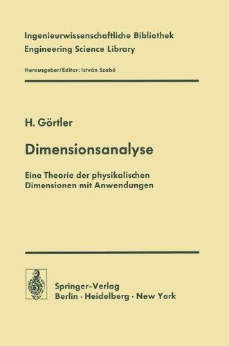 Dimensionsanalyse  (Ingenieurwissenschaftliche Bibliothek Engineering Science Library)