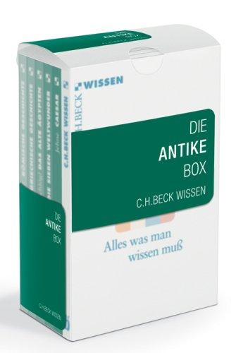 Die Antike Box: Enthält: 2012 Bringmann, Römische Geschichte; 2014 Lotze, Griechische Geschichte; 2044 Jehne, Caesar; 2305 Schlögl, Das alte Ägypten; 2029 Brodersen, Die sieben Weltwunder