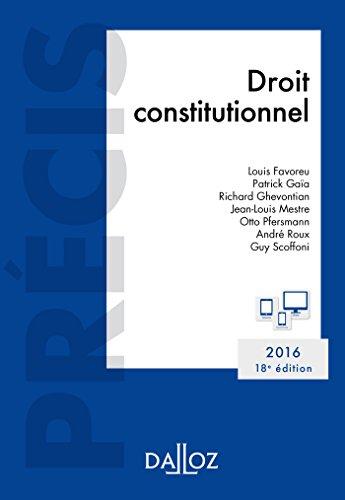 Droit constitutionnel 2016