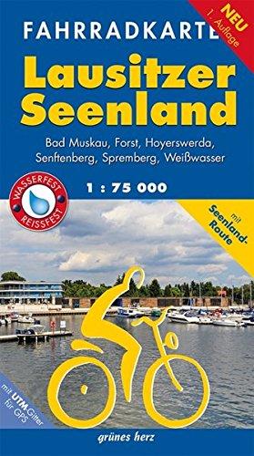 Fahrradkarte Lausitzer Seenland: Mit Bad Muskau, Forst, Hoyerswerda, Senftenberg, Spremberg, Weißwasser. Mit UTM-Gitter für GPS. Maßstab 1:75.000. ... Wasser- und reißfest. (Fahrradkarten)