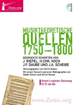 Zeno.org 015 Musiktheoretische Quellen 1750-1800 (PC+MAC-DVD)