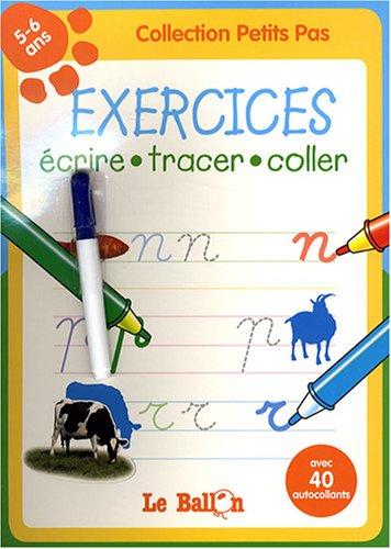 Exercices 5-6 ans : écrire, tracer, coller