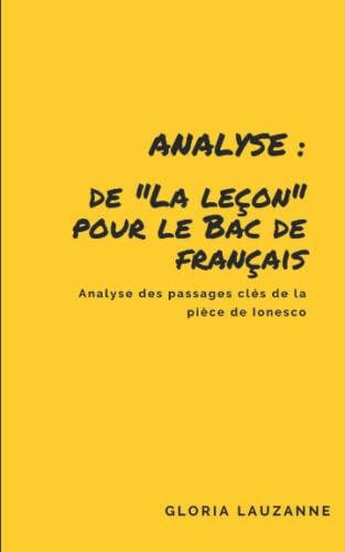 Analyse de "La leçon" pour le Bac de français: Analyse des passages clés de la pièce de Ionesco