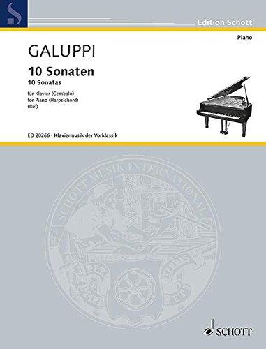 10 Sonaten: aus op. 1, op. 2, op. 5. Klavier (Cembalo). (Edition Schott)