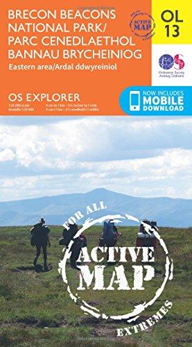 Brecon Beacons National Park - Eastern area 1 : 25 000 (OS Explorer Map Active)