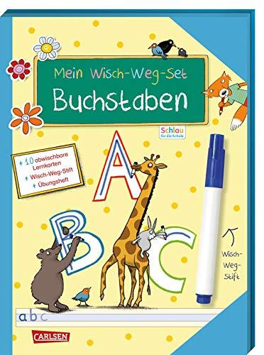 Schlau für die Schule: Mein Wisch-Weg-Set: Buchstaben: 10 abwischbare Lernkarten, Wisch-Weg-Stift und Übungsheft