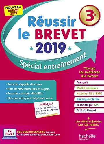 Réussir le brevet 3e, 2019 : spécial entraînement : nouveau brevet 2019