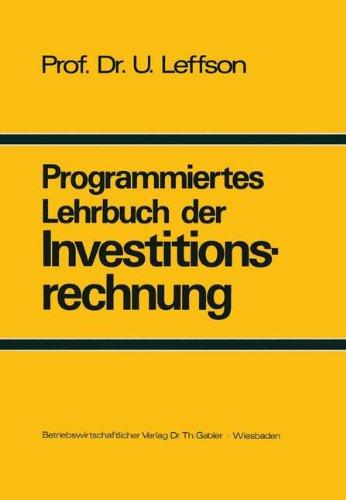 Programmiertes Lehrbuch der Investitionsrechnung