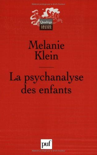 La psychanalyse des enfants