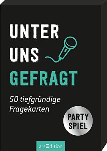 Unter uns gefragt. 50 tiefgründige Fragekarten: Partyspiel | Lustiges Frage-Antwort-Spiel für JGA, Spieleabend, Silvester oder Geburtstag