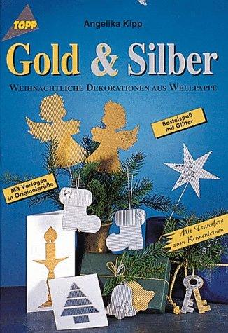 Gold und Silber. Weihnachtliche Dekorationen aus Wellpappe.