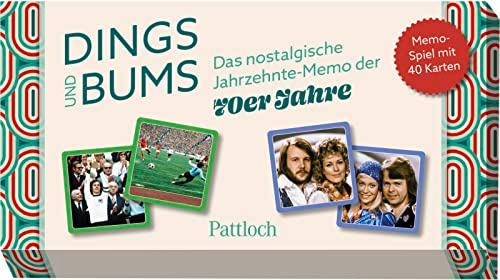 Dings und Bums: Das nostalgische Jahrzehnte-Memo der 70er-Jahre | Memo-Spiel mit 40 Karten in einer hochwertigen Box