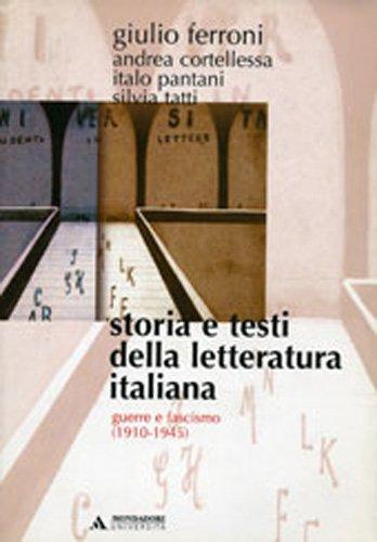 Storia e testi della letteratura italiana