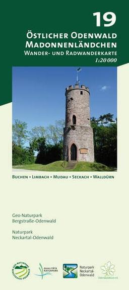 Blatt 19, Östlicher Odenwald - Madonnenländchen: Wander- und Radwanderkarte 1:20.000. Mit Buchen, Limbach, Mudau, Seckach und Walldürn (Odenwald ... und Naturpark Neckartal-Odenwald)