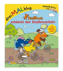 DreiMALklug, Die Maus entdeckt den Straßenverkehr: mit buntem Panorama-Poster