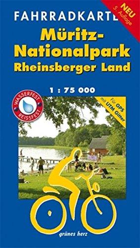 Fahrradkarte Müritz-Nationalpark, Rheinsberger Land: Mit UTM-Gitter für GPS. Wasser- und reißfest. (Fahrradkarten)