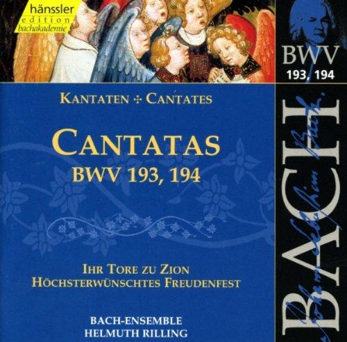 Edition Bachakademie Vol. 58 (Geistliche Kantaten BWV 193, 194)