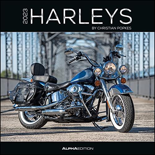 Harleys 2023 - Broschürenkalender 30x30 cm (30x60 geöffnet) - Kalender mit Platz für Notizen - Motorräder - Bildkalender - Wandplaner - Harley-Davidson