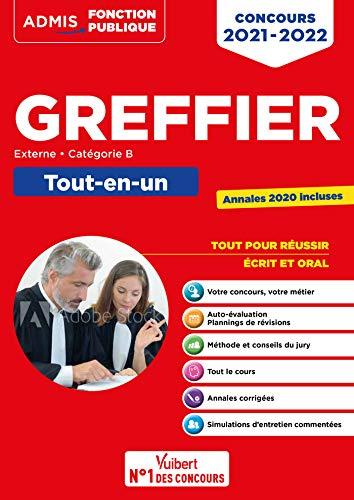 Greffier : tout-en-un, concours 2021-2022 : externe, catégorie B