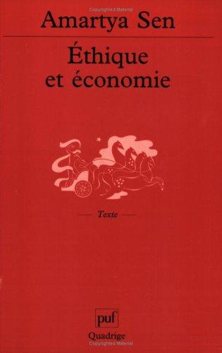 Ethique et économie : et autres essais