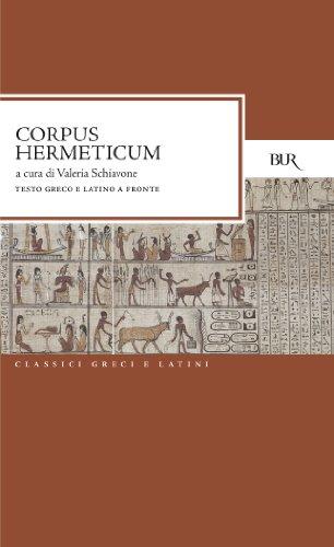 Corpus hermeticum. Testo greco e latino a fronte