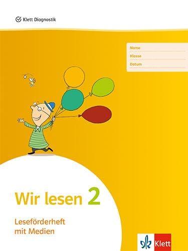 Wir lesen 2: Leseförderheft mit Medien (5er Pack) Klasse 2