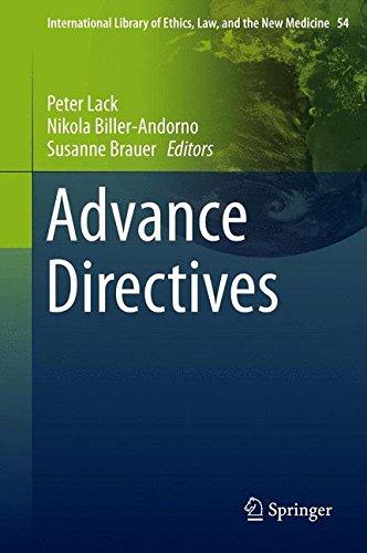 Advance Directives (International Library of Ethics, Law, and the New Medicine)