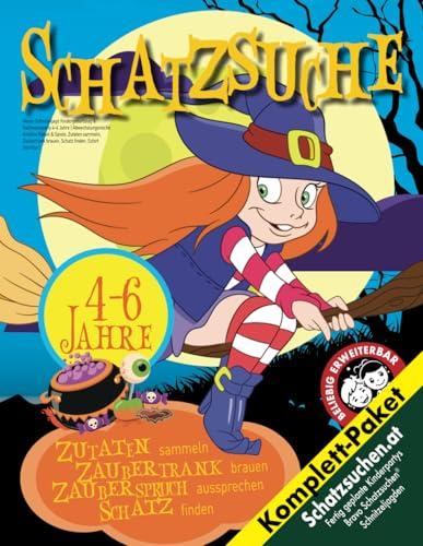 Hexen Schatzsuche Kindergeburtstag & Halloween 4-6 Jahre: Kreative & abwechslungsreiche Rätsel & Spiele. Zutaten sammeln, Zaubertrank brauen, Schatz finden. Sofort startklar! (Bravo Schatzsuche)