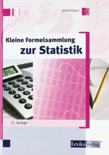 Kleine Formelsammlung zur Statistik