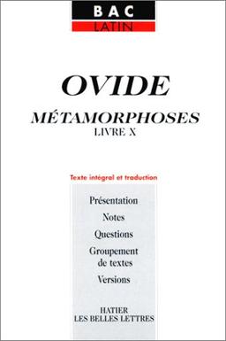 Les métamorphoses, livre X