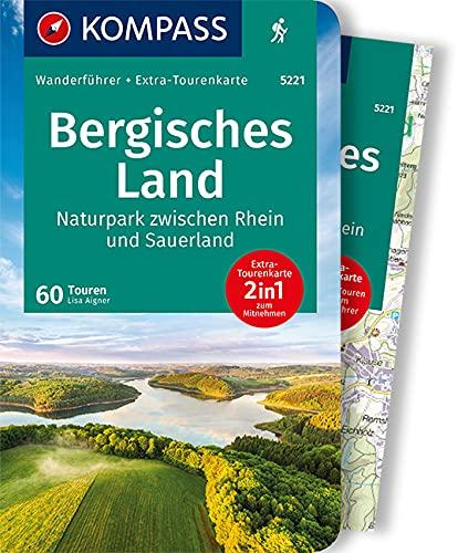 KOMPASS Wanderführer Bergisches Land, Naturpark zwischen Rhein und Sauerland: Wanderführer mit Extra-Tourenkarte 1:75.000, 60 Touren, GPX-Daten zum Download