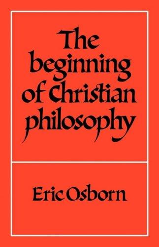 The Beginning of Christian Philosophy