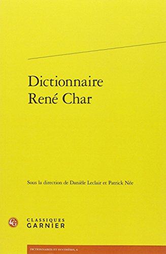 Dictionnaire René Char