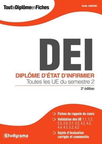 DEI, diplôme d'Etat d'infirmier : toutes les UE du semestre 2