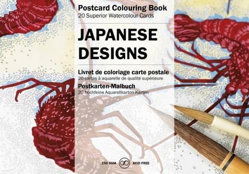 Japanese Designs: Postcard Colouring Book / Postkarten - Malbuch