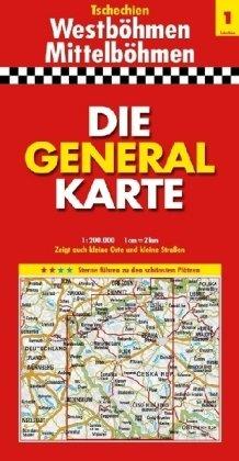 Die Generalkarte Tschechien 1, Westböhmen/Mittelböhmen 1:200 000