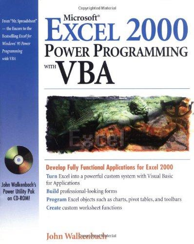 MS Excel 2000 Power Programming with VBA (Computing)