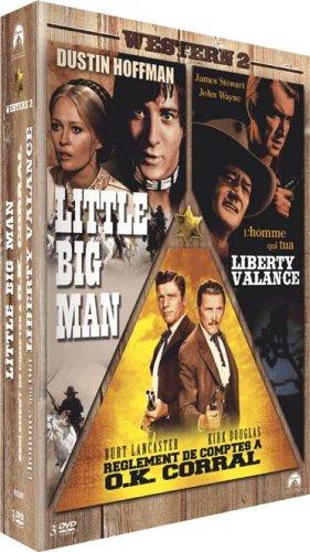 Coffret western 2 : little big man ; règlements de comptes à ok corral ; l'homme qui tua liberty valance [FR Import]