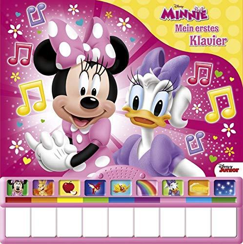 Disney Minnie, Soundbuch Mein erstes Klavier: Kinderbuch mit Klaviertastatur, 9 Kinderlieder, Vor- und Nachspielfunktion, Pappbilderbuch ab 3 Jahren