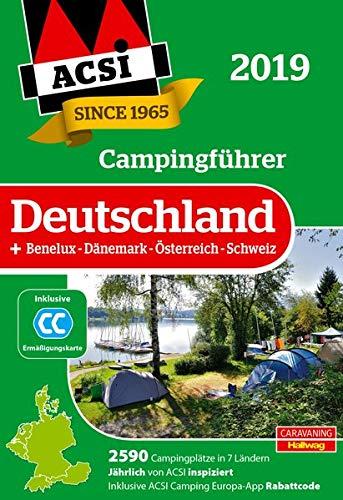 ACSI Campingführer Deutschland 2019: +Benelux-Dänemark-Österreich-Schweiz, 2590 Campingplätze (Hallwag Promobil)