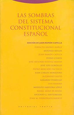 Las sombras del sistema constitucional español (Estructuras y Procesos. Derecho)