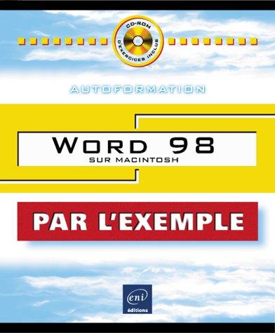 Microsoft Word 98 sur Macintosh