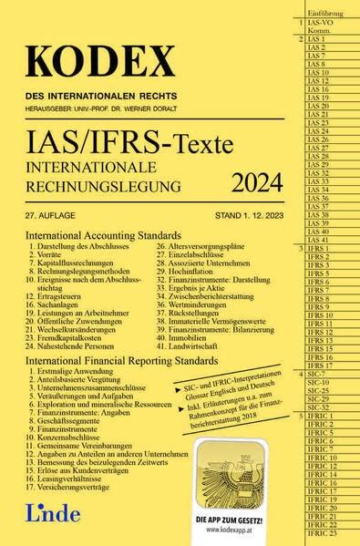 KODEX IFRS - Rechnungslegungsstandards 2024 (Kodex des Internationalen Rechts)