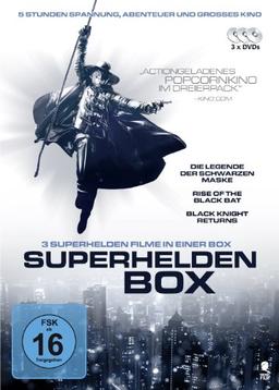 Die Superhelden Box (Die Legende der schwarzen Maske, Rise of the black Bat, Black Knight returns) [3 DVDs]